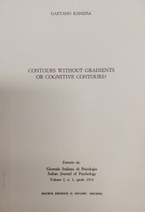 Article published in the first issue of the "Italian Journal of Psychology". Kanizsa contributed in the foundation and direction of the journal (1974)